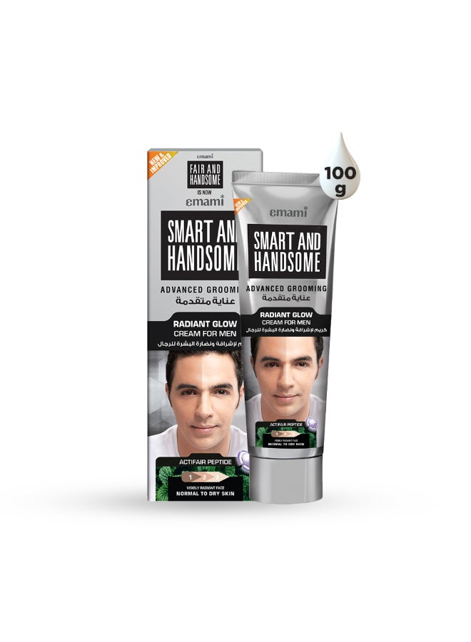 emami كريم الإشراقة للرجال | مع ببتيد أكتيفير | كريم مرطب خفيف الوزن للإشراقة وإحساس غير دهني | مهدئ ومنعش | للبشرة العادية إلى الجافة - Image 1